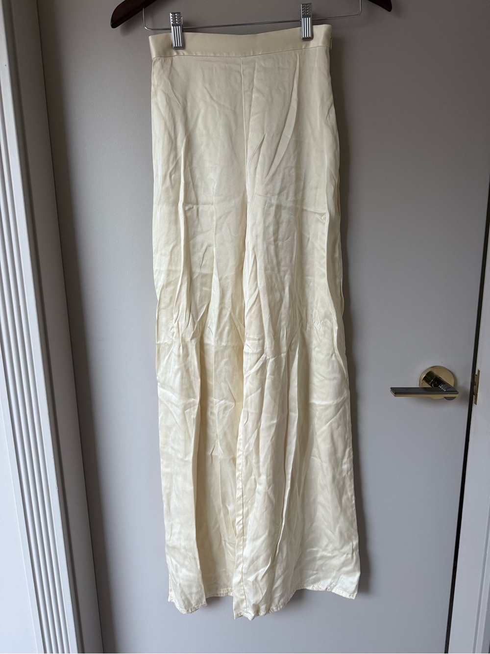 Hyde & Stone Wide Leg Satin Pants